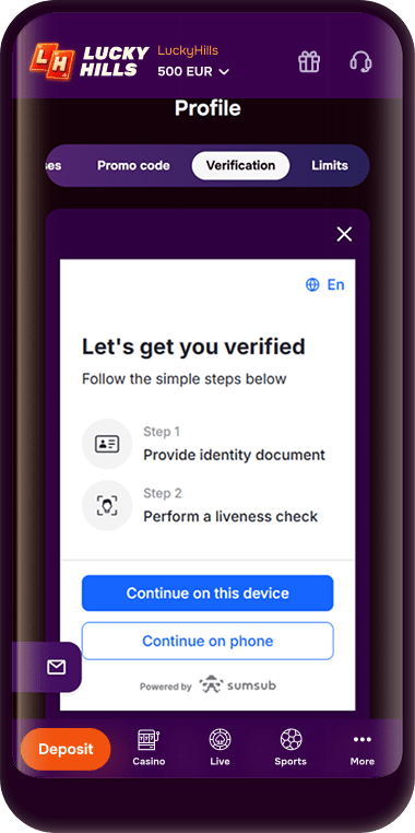 Country of residence selection and personal data processing agreement screen